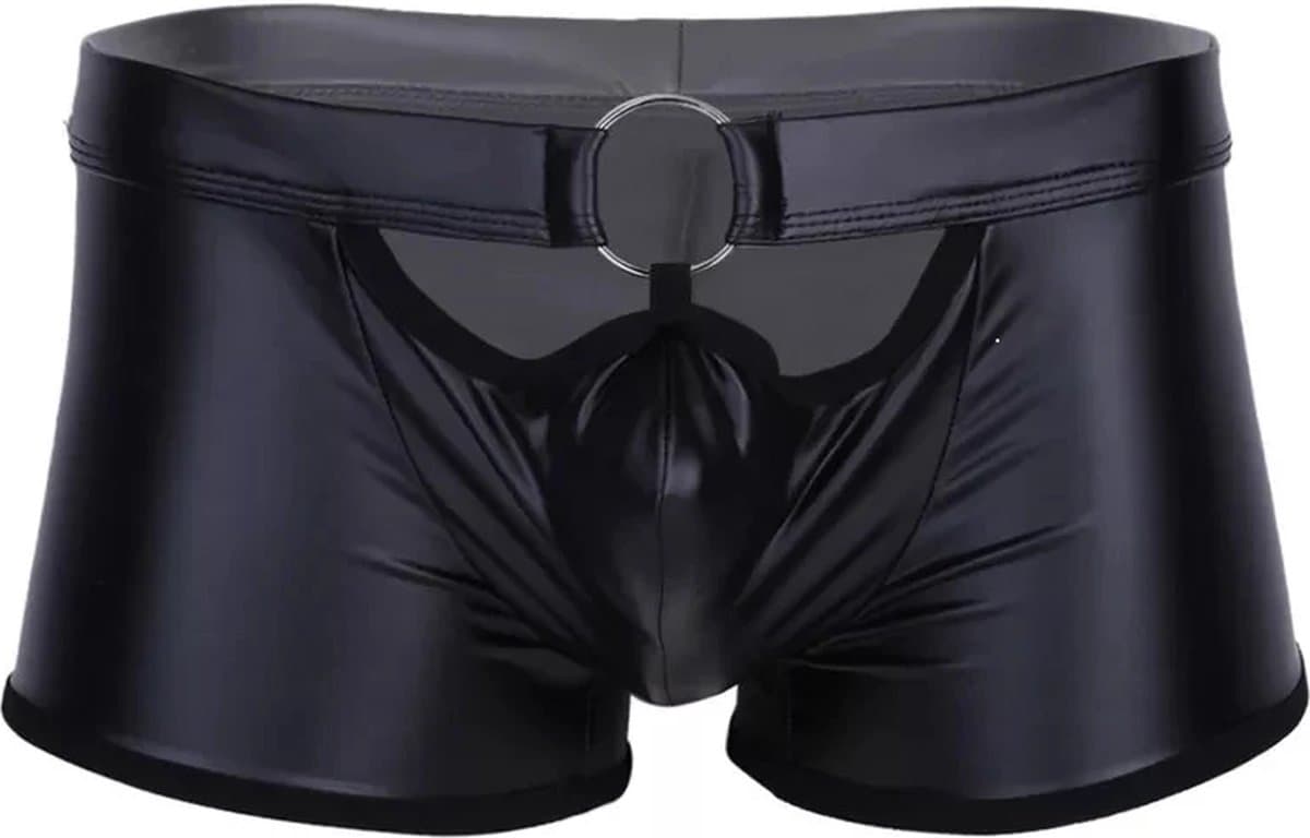 Boxer-Latex-Heren-Short-Lingerie-Lakleer-Erotisch-Goedkoop-Mannen-Stretch — afbeelding 1