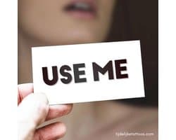 USE ME Tattoo - sexy tijdelijke tattoo - neptattoo volwassenen - plak tattoo - erotiek