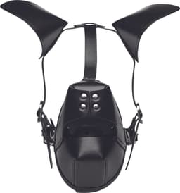 Puppy Play Masker Met Ballgag - Zwart — thumbnail 3