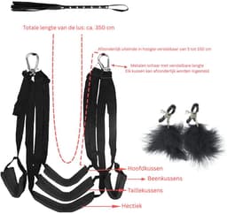 CLVP® Sex Schommel Volwassenen - Sex Stoel - Sex Toys voor Koppels - Zwart — thumbnail 2