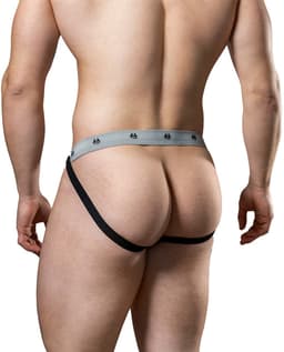MM Sports The Original Swimmer/Jogger Jockstrap 1 inch Black - MAAT M - Heren Ondergoed - Jockstrap voor Man - Mannen Jock — thumbnail 3