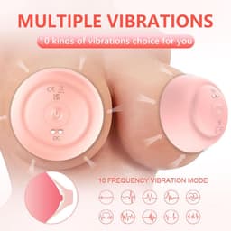 Ynkkvre - Borstmassageapparaat - Vrouwen - 10 Vibratiemodi - Nippelsauger en borstvergroting - 360° draaibare nippelvibrator — thumbnail 3