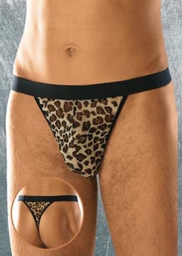 SoftLine Collection | Sexy transparente heren string panterprint | korting | sale S t/m L S t/m L — thumbnail 2