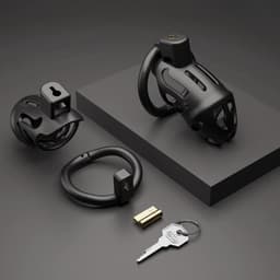 Intenz® - Luxe Kuisheidskooi Zwart - Chastity Cage - Peniskooi - Sex Toys voor Koppels - Inclusief Slotje — thumbnail 4