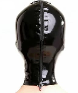 Full latex masker - Neus beademing buisjes - Fetisj - BDSM - Erotische maskers - 4MM Dikte latex - Maat S/M — thumbnail 2