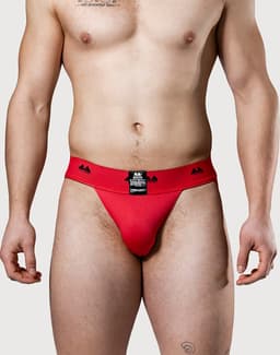 MM Sports The Original Jockstrap 2 inch Reversible Black/Red - MAAT M - Heren Ondergoed - Jockstrap voor Man - Mannen Jock — thumbnail 2