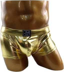 Heren Boxershort Goud - Sexy heren boxershorts erotiek - Trendy clubwear boxer mannen - Sexy men's boxer gold - maat L/XL — thumbnail 3
