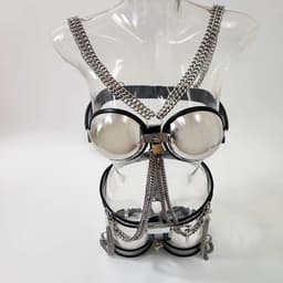 Prolink Novelties® - Chastity set Waist Belt - voor vrouwen - BDSM - bestaande uit 3 delen - stainless steel — thumbnail 7