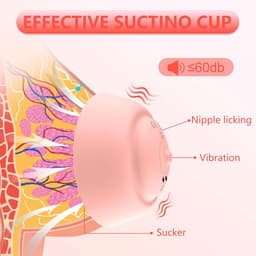 Ynkkvre - Borstmassageapparaat - Vrouwen - 10 Vibratiemodi - Nippelsauger en borstvergroting - 360° draaibare nippelvibrator — thumbnail 2