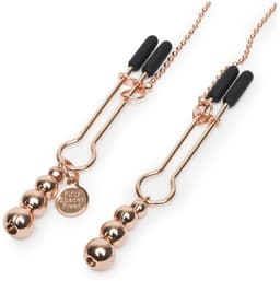 Fifty Shades All Sensation Tepelklemmen en Clitorisklem - Goud — thumbnail 8