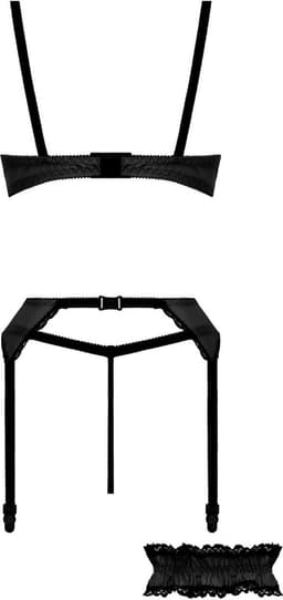 Christine le Duc - 3 delige BH set - Lingerie Erotisch - Gush - Zwart - S — thumbnail 9