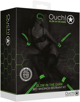 Shots - Ouch! Bevestigingsset voor Bedbindingen neon green/black — thumbnail 4
