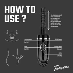 Teazers - Stotende en Vibrerende Dildo - Vibrators voor Vrouwen - Sex Toys voor Vrouwen - Dildo’s - Dildo met Zuignap - Zwart — thumbnail 10