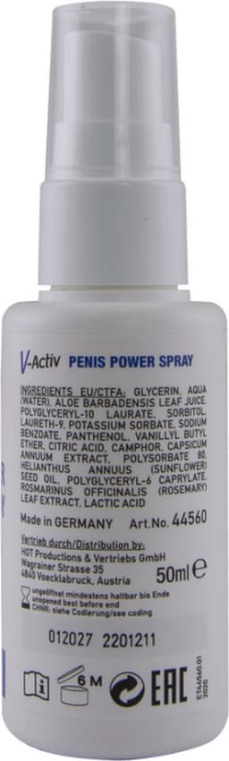 Hot-Hot V-Activ Penis Power Spray 50 M-Creams&lotions&sprays — thumbnail 3