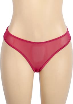 Zeloria PU Leren Lingerie Set met Rokje en Jarretelles – Halter Lingerie Set Dames – Rood – S — thumbnail 4
