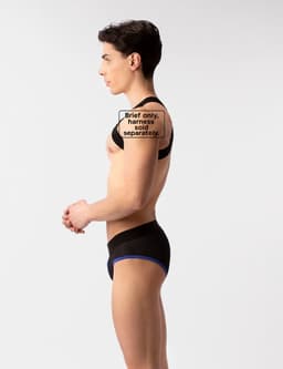 Barcode Berlin Mesh Brief Sicile Black-Blue - MAAT L - Erotisch Heren Ondergoed - Slip voor Man - Sexy mannen Slip — thumbnail 3