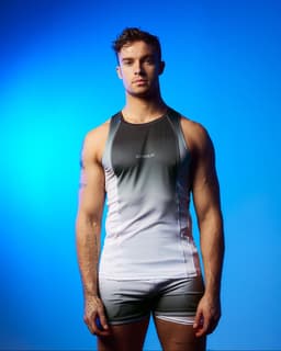 SUPAWEAR SPR Gradient Black/White Multipack 1x Singlet + 1x Shorts - MAAT L — thumbnail 3