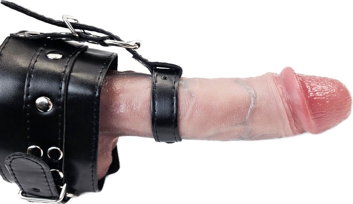 BNDGx® - Penis strap restraint voor mannen -met slot - Penis gordel man penis band bondage — afbeelding 1