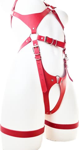 BNDGx® - Bondage tuig pak Harnas vrouw riem - Erotische sex Body Nep Leer - Verstelbaar - — thumbnail 2