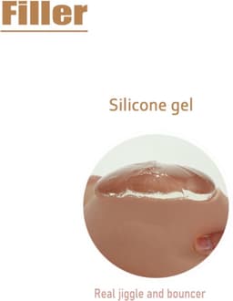 Siliconen Borsten- Nep Borsten- C Cup- 100% siliconen-2450 gram- Borstprothese- Cosplay- Travestie-Transgender-Crossdresser-Travestiet-Breastplate — thumbnail 3