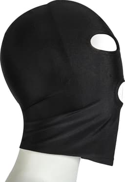 Banoch - Mask/3 hole Black - Spandex Masker - BDSM - Zwart — thumbnail 12