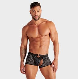 WOH heren microfiber trunk string pure seduction zwart — thumbnail 4