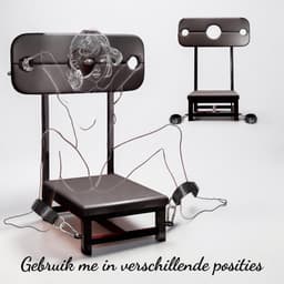 BUM BLING® Sex Stoel - Sex Chair - BDSM Meubel - Zwart - Verstelbaar - Met Voetboeien — thumbnail 4