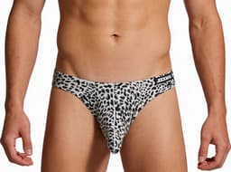 Heren slip luipaard - Gesloten slurf - Erotische string - Pouch — thumbnail 3