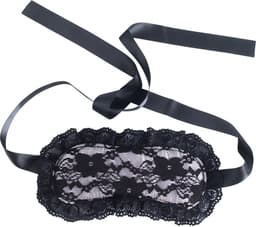Banoch | lace blinddoek | kanten erotiek oogmasker met lint - roze — thumbnail 7