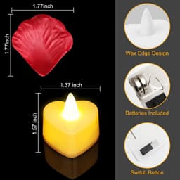Decoratie set - Romantische accessoires - Huwelijksaanzoek - 2031 Delen - 31 x 19 cm - Wit — thumbnail 7