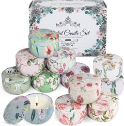 12 Stuks Geurende Kaarsen Set voor Vrouwen - Natuurlijke Bloemengeur voor Decoratie en Cadeaus — thumbnail 1