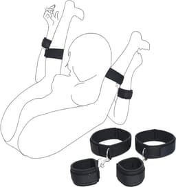 SVN®Benenspreider bdsm - Seksspeeltjes voor Koppel – Erotiek Toys - Sex Sling – Love Swing – Zwart - 16cm x 10cm x 6cm — thumbnail 1