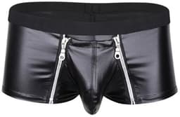 Afritsbare erotische slip heren - BDSM - Latex look - PU Leder - Boxer — thumbnail 1