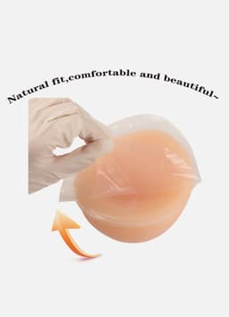 Zelfklevende Siliconen Borsten – Cup D – 1000 gram- Borstprothese – Travestie, Crossdress & Cosplay –Nep Tieten-Nep Borsten- — thumbnail 2