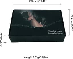 BDSM Set Zwart voor Koppels - Bondage Training - Sex toys Masker Halsband Zweep Tape Touw Handboeien- Extreme Seks Training - Bondageset Beginners - Shibari SM Toys - Fifty Shades Of Grey Seksspeeltjes — thumbnail 3