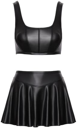 Cottelli Collection – Top and Skirt – Zwart — thumbnail 3