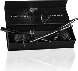 EasyToys - Expander Spreader Bar and Cuffs Set - Stevig Materiaal - Bondageset - Bondage Set - BDSM Set - Bondage - Sex Toys voor Vrouwen en Mannen - Handboeien Seks - Zwart — thumbnail 2