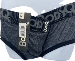 BodyQ Herenlingerie – Sexy Herenboxer in Grijs-Zwart | Comfortabel & Verleidelijk – Maat L — thumbnail 1