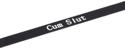 Rimba - Halsband - Collar Met Tekst - CUM SLUT - Siliconen - Zwart — thumbnail 2