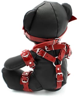 Kiotos Leather - EDDY de BDSM Teddybeer - Red Spankee - Leder — thumbnail 5