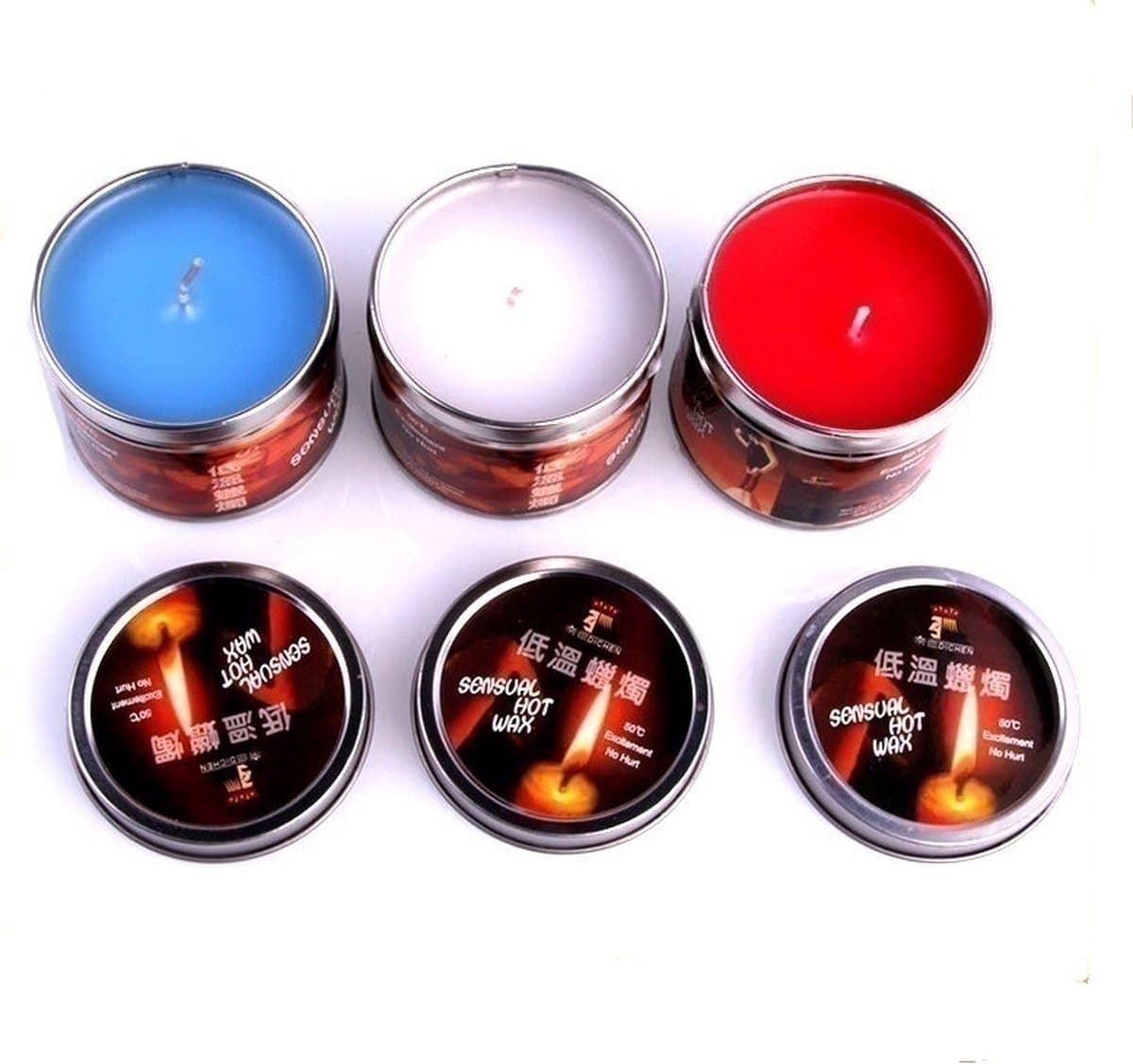 Massage kaars, Blauw, love gel, erotisch, sex, Toys4enjoy — afbeelding 1