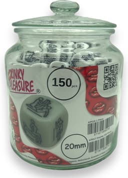 Dobbelsteen Wit Met Erotische Standjes Mega Pot 150 Stuks — thumbnail 2