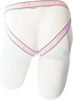 BamBella® - Sexy Bondage Lingerie Heren L/XL - Roze mannen ondergoed open kruis slip — thumbnail 4