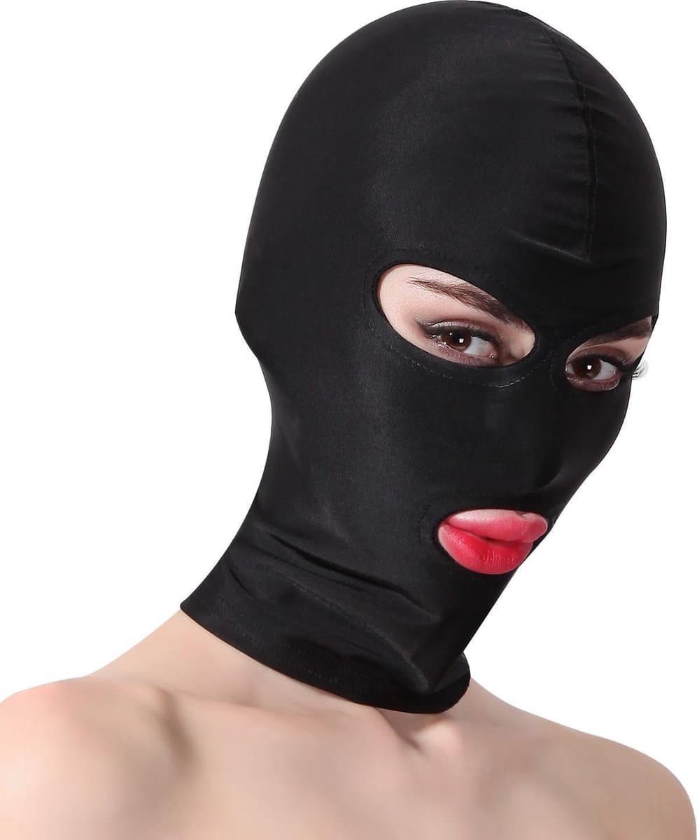 Banoch - Mask/3 hole Black - Spandex Masker - BDSM - Zwart — afbeelding 1