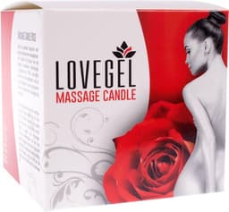 Lovegel - Massage kaars - Erotische massage olie - Roos — thumbnail 4