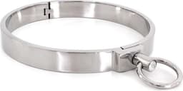 Kiotos - RVS Collar Solid Met Transparant Kristal voorzijde - Large - 13,5 cm — thumbnail 2