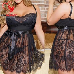 Curvy Lingerie voor Vrouwen - Plus size - Grote maat - Erotische kleding - Sexy nachtmode - Hoogwaardige kwaliteit — thumbnail 2