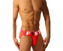 Fist Logo Jockstrap Rood maat Small