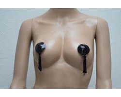 Zwarte Hartvormige Tepelstickers Tepel PlakkerTepelkwastjes Nipple Sticker