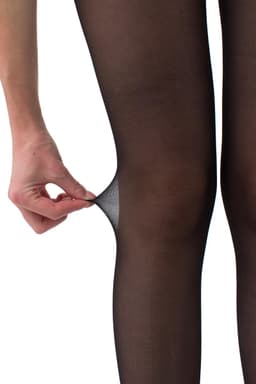 GIULIA Panty - Love Chic 20 - Open Kruis Panty - Strippanty - Erotiek - Naad - 20 Den - Xlarge - Zwart - Zwarte Naad — thumbnail 3